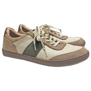 Crown Vintage Men's Atllee Sneakers Size 12 Ivory/Green/Taupe Retro Lace-up